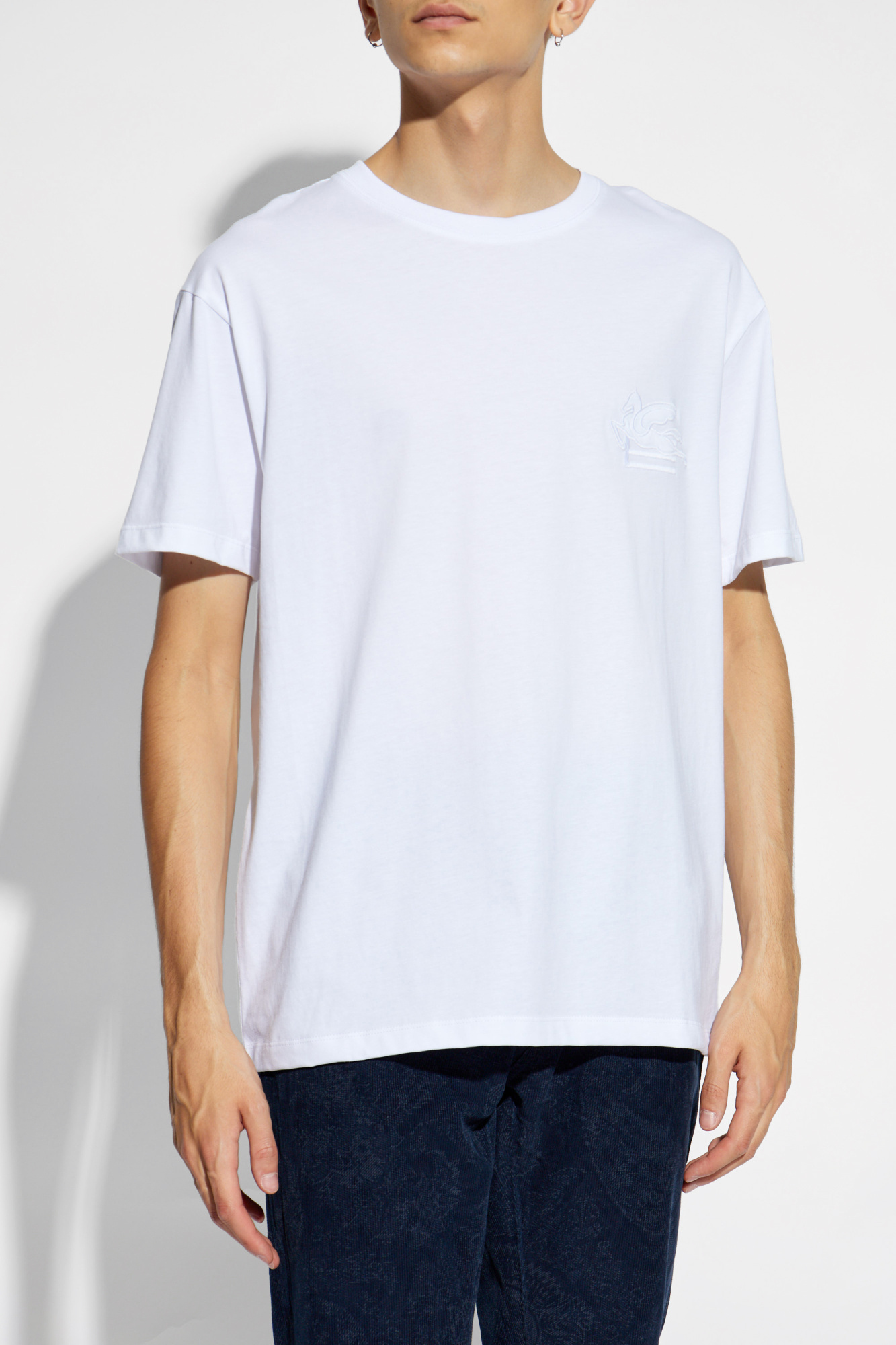 ETRO 総柄 Tシャツ 40 イタリア製